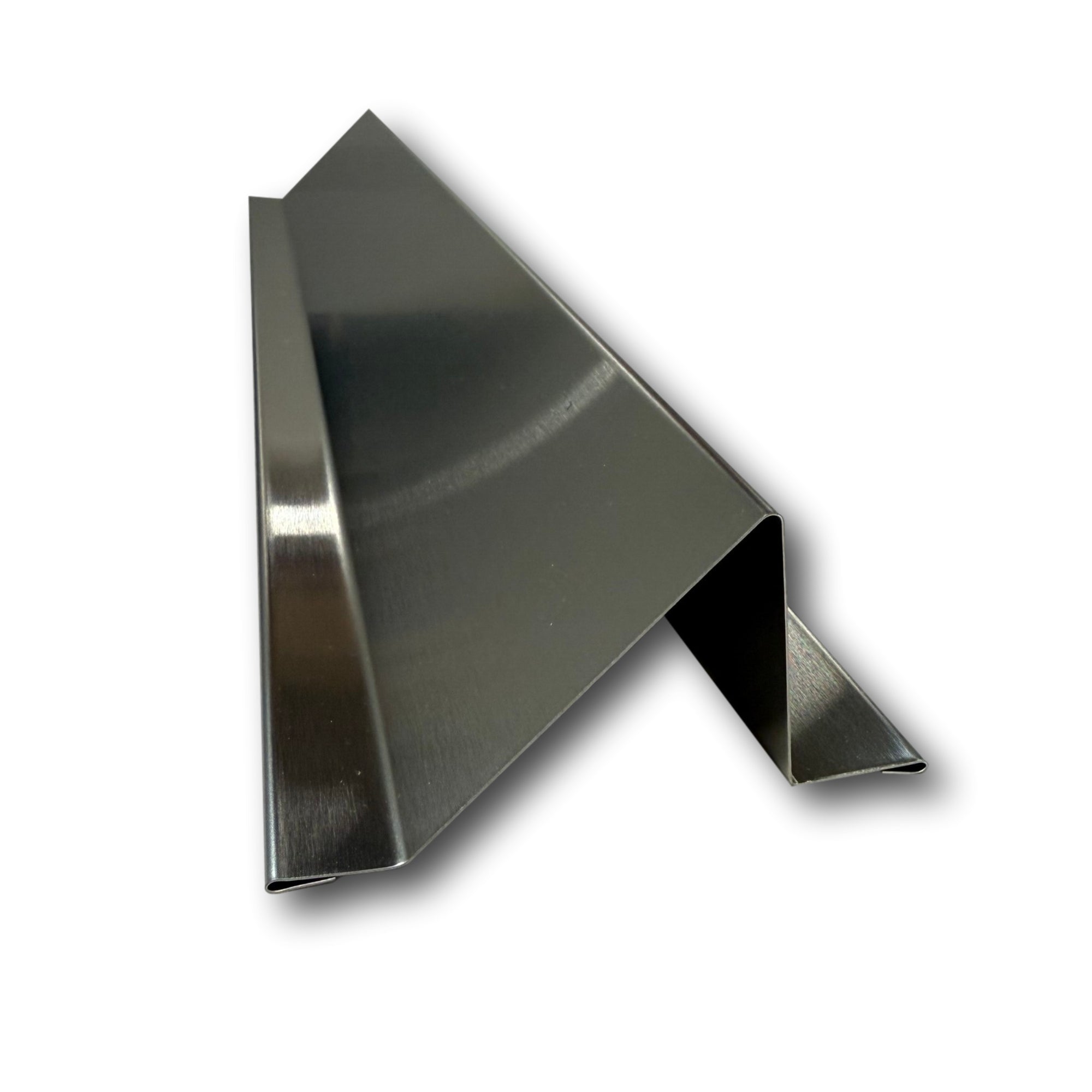 A single Snow Guard/Snow Stop that is used to install onto an exposed fastener metal roof panel to help stop or collect snow to prevent the snow from sliding off in sheets, damaging gutters, landscaping, and potentially injuring civilians.  The Snow Guard is made from 26 gauge, 304 Stainless Steel.